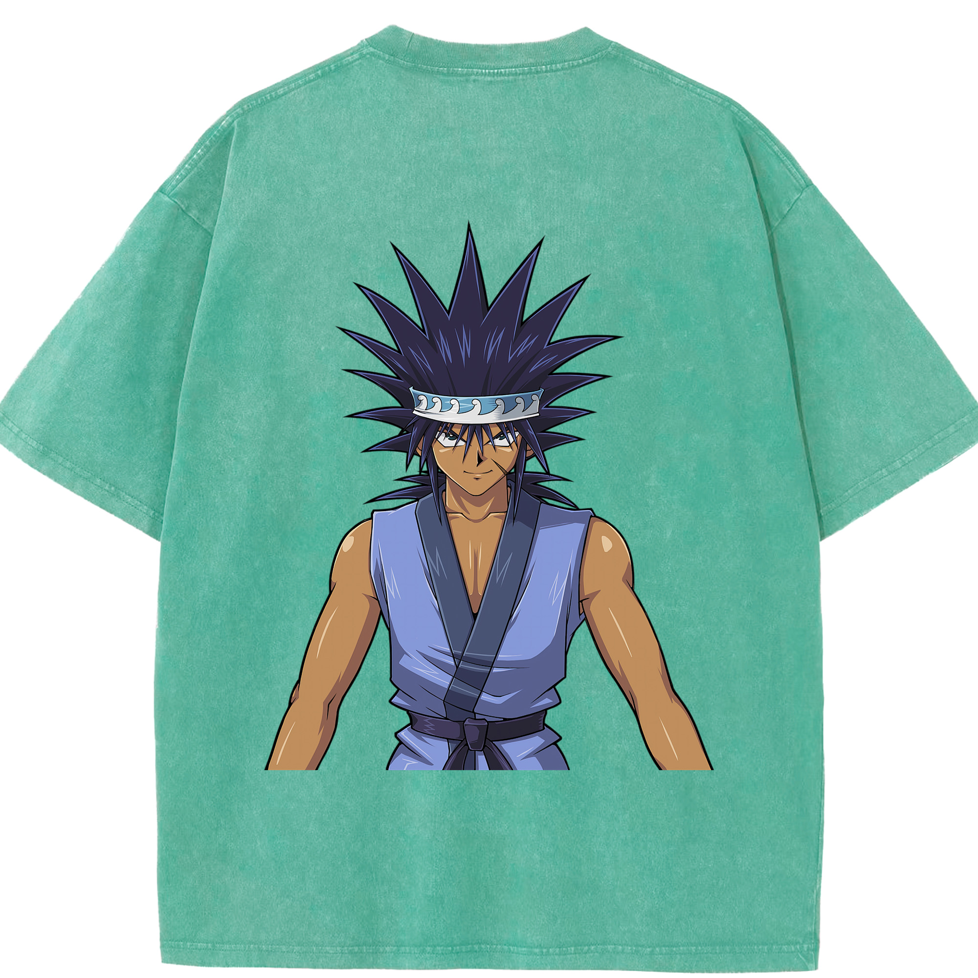 （画像用） 遊☆戯☆王 Yu-Gi-Oh! 綿100% ヴィンテージ風 半袖Tシャツ（背面プリント）